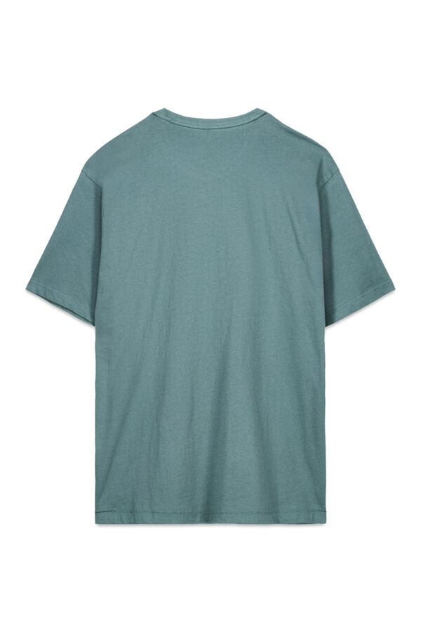 OOTO Camiseta gr&aacute;fica lavada Turquesa