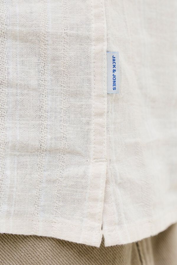 Jack & Jones Camisa resort lino Blanco