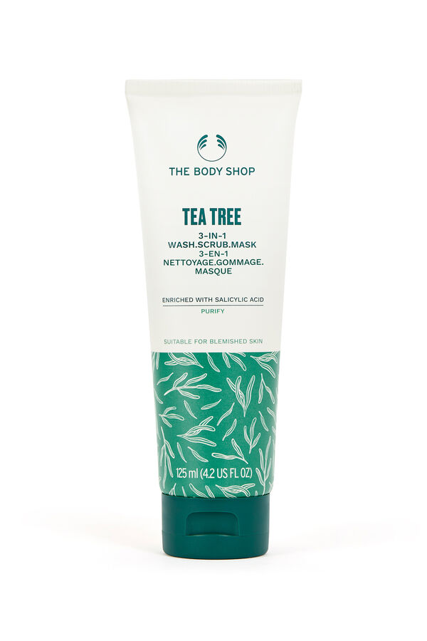 The Body Shop Mascarilla Exfoliante Facial 3 en 1 &Aacute;rbol de T&eacute; 125ml Multicolor