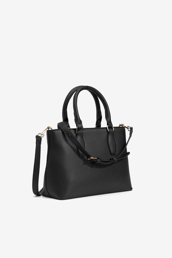 Vilanova Mala urbana com efeito couro granulado Preto