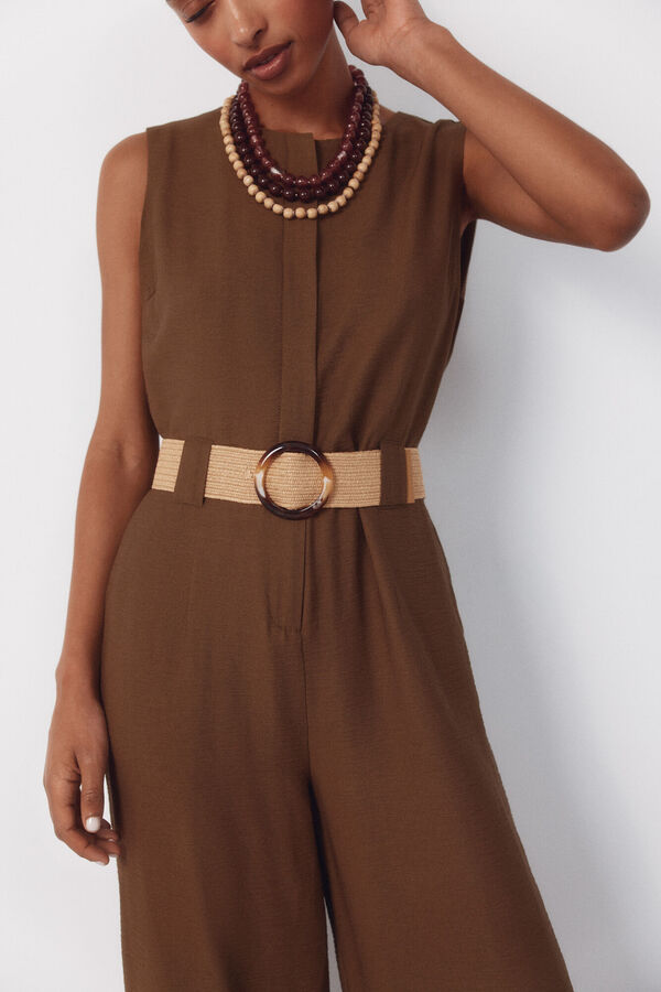 Cortefiel Macac&atilde;o com cinto Verde