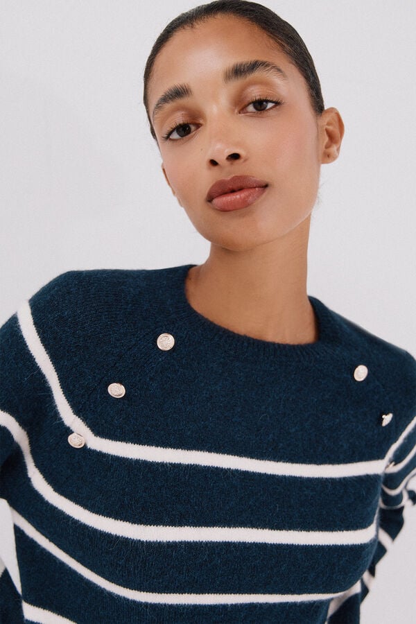 Cortefiel Jersey tacto suave Azul marino