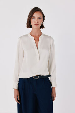 Cortefiel Blusa polera satinada
