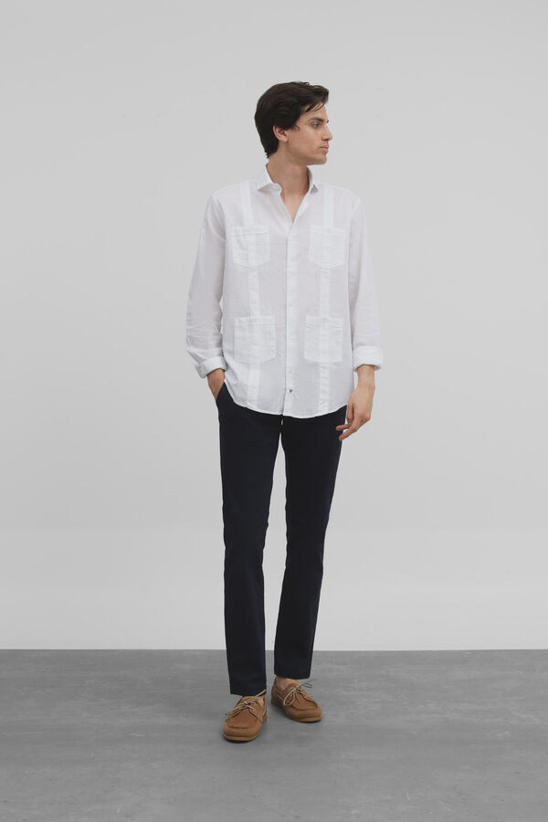 Silbon Guayabera sport silbon soft Blanco