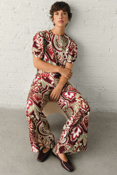 Cortefiel Blusa estampada