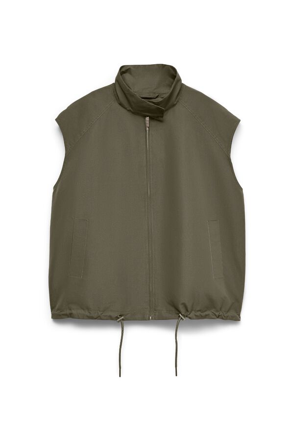 Vero Moda Chaleco corto ajustable Verde