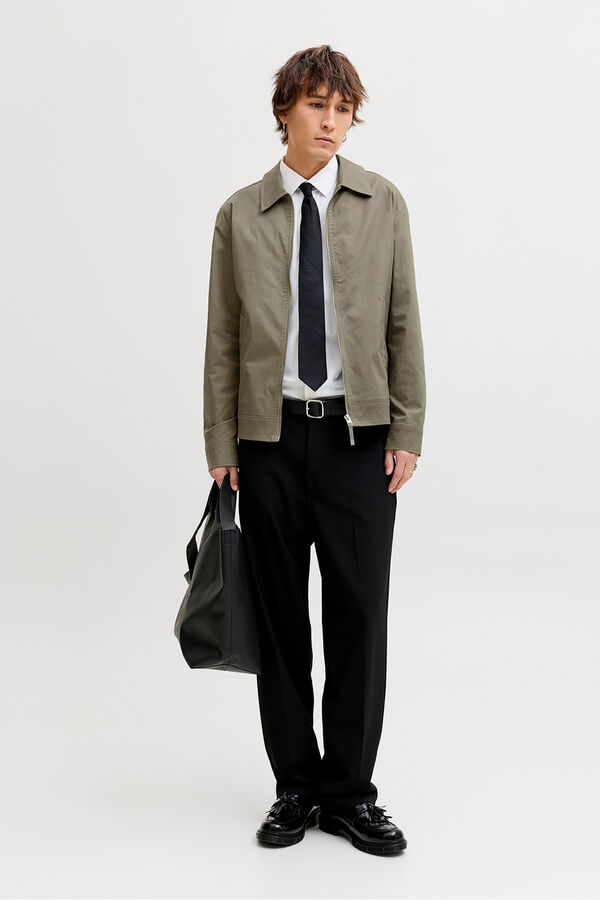 Jack & Jones Chaqueta corta de tejido plano Verde