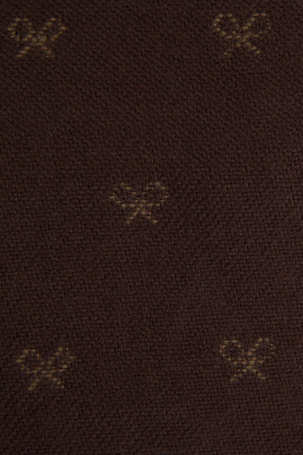 Silbon Cachecol com raquetes de neve Castanho