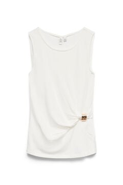 Vero Moda Top sin mangas con detalle dorado