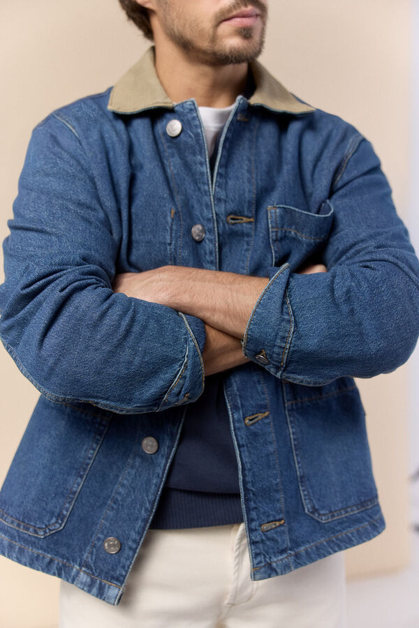 OOTO Cazadora denim worker Azul