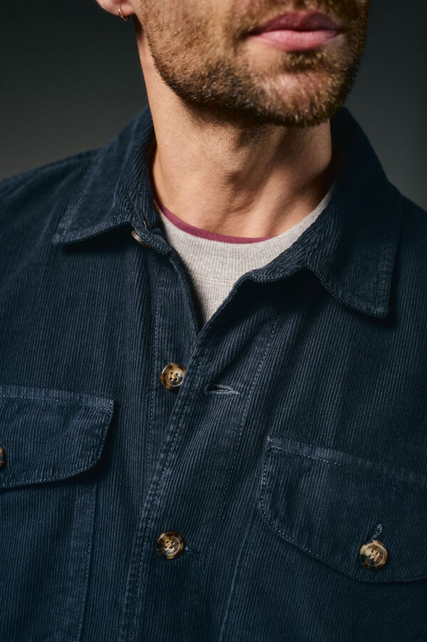 OOTO Corduroy overshirt Navy