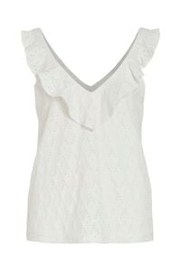 Vila Top de mujer con volantes de algod&oacute;n