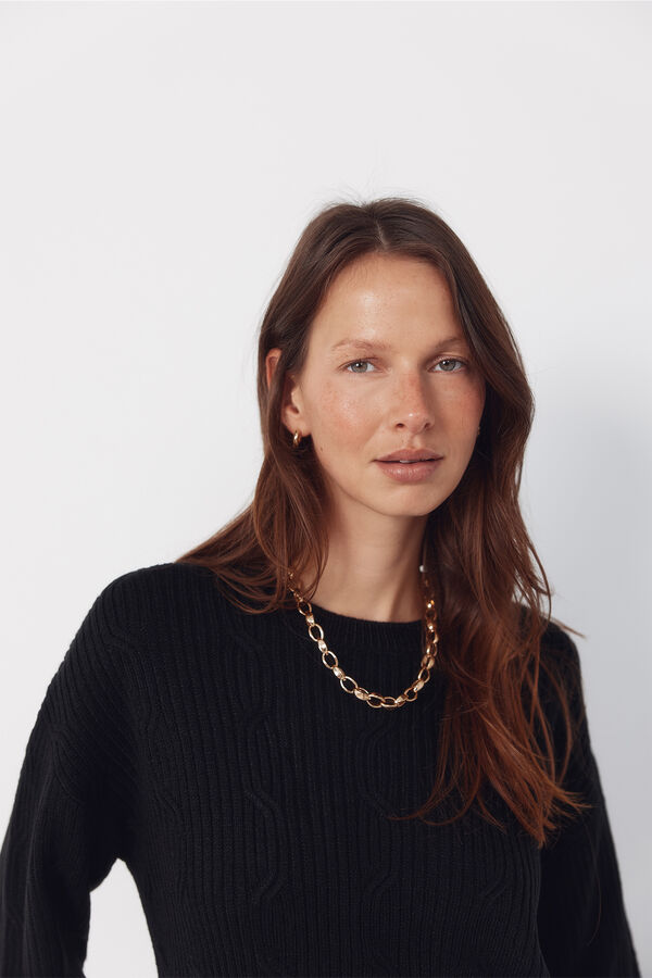 Cortefiel Jersey tacto suave Negro