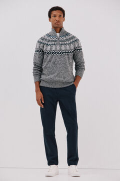 Cortefiel Cal&ccedil;a cal&ccedil;as chino com estampa slim fit