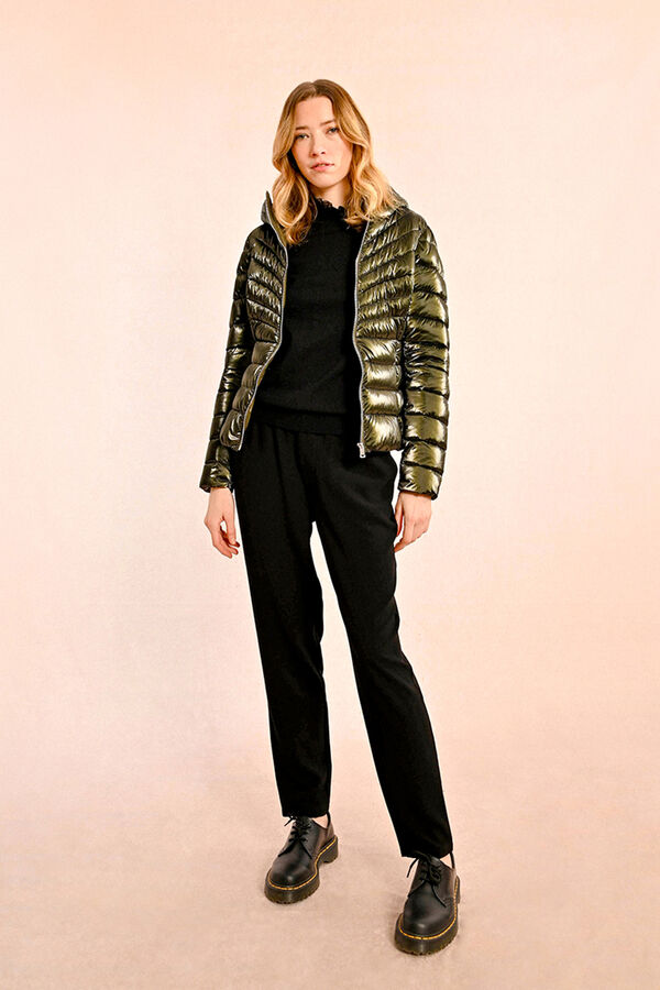 Molly Bracken Women's padded jacket with hood Kaki