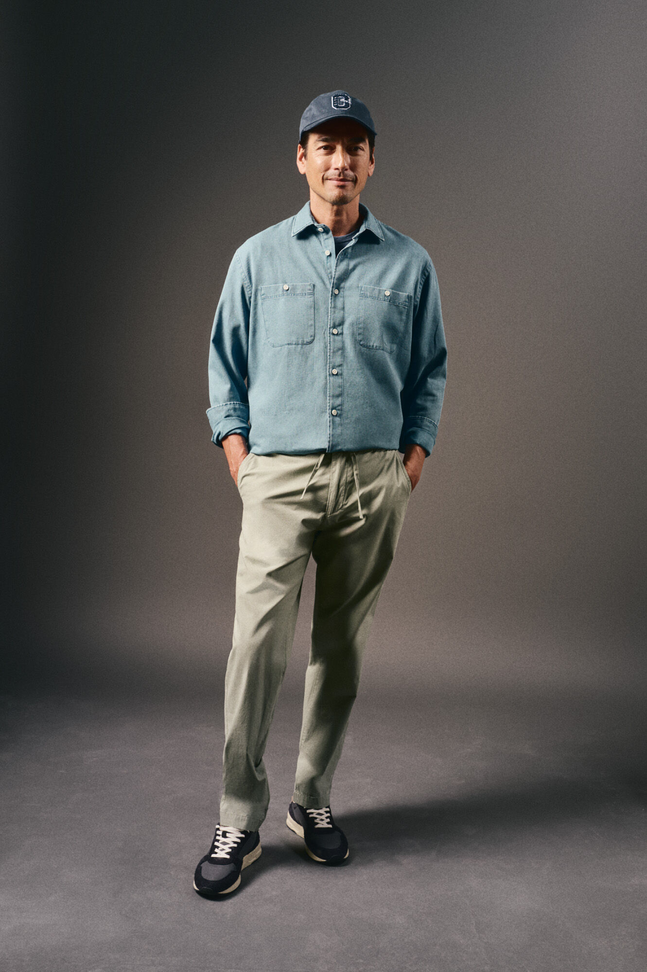 OOTO Camisa vaquera tejido espiga