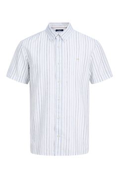 Jack & Jones Camisa lino manga corta