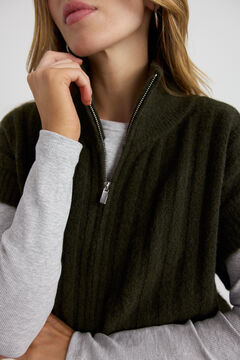 Vero Moda Chaleco de punto con cremallera