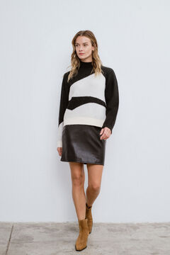 Vila Jersey de punto color block