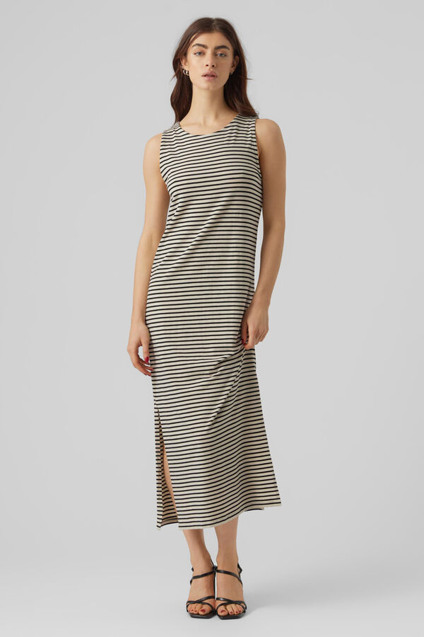 Vero Moda Vestido midi Tencel Gris
