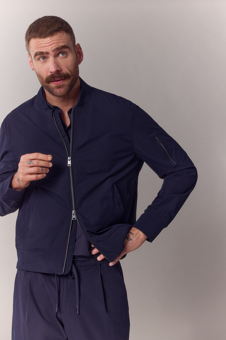 Cazadora bomber técnica