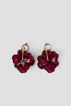 Cortefiel Brincos de argola com flor