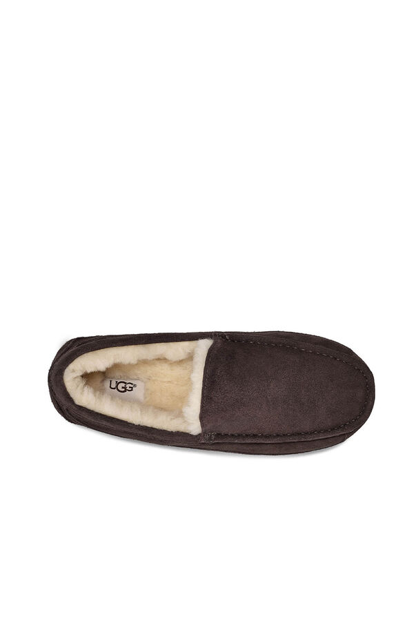 Ugg Slipper cerrada suede Ascot. Marca UGG Marr&oacute;n oscuro