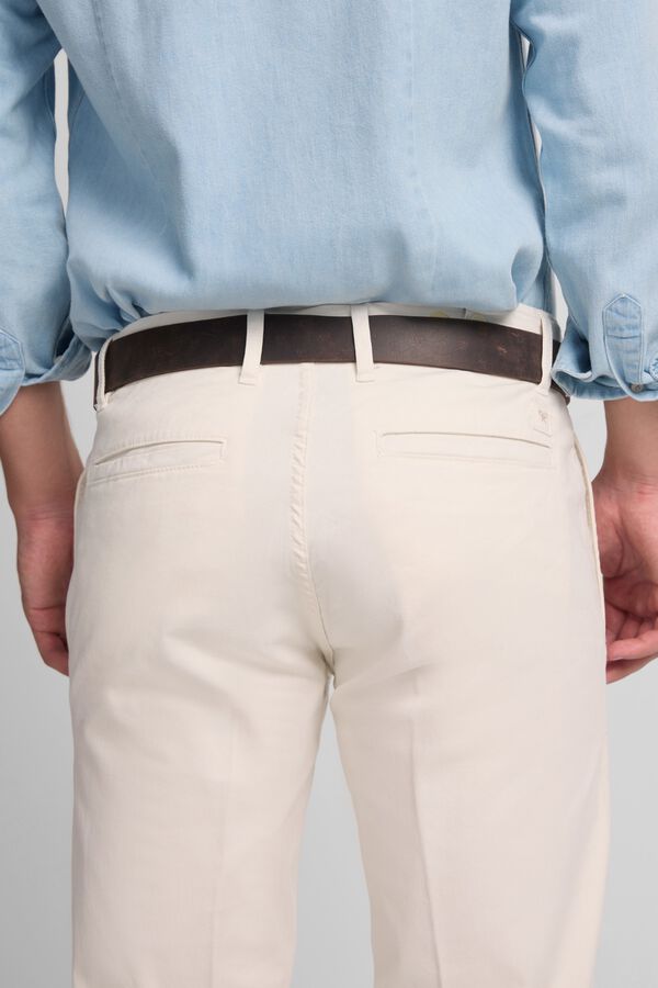 Silbon Pantal&oacute;n sport chino pinza Marfil