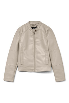 Vero Moda Blus&atilde;o efeito pele gola Perkins