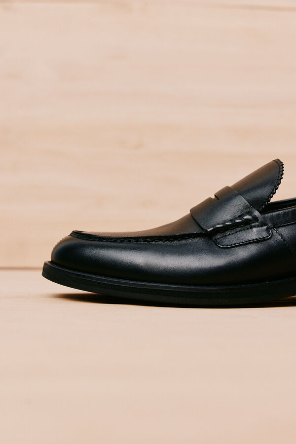 OOTO Mocasin piel Negro