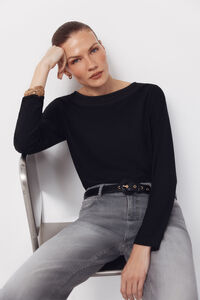 Cortefiel Camiseta escote barco lace