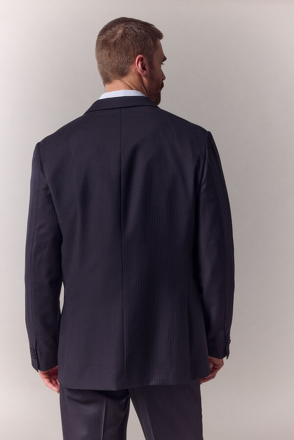 OOTO Americana traje espiga Azul marino