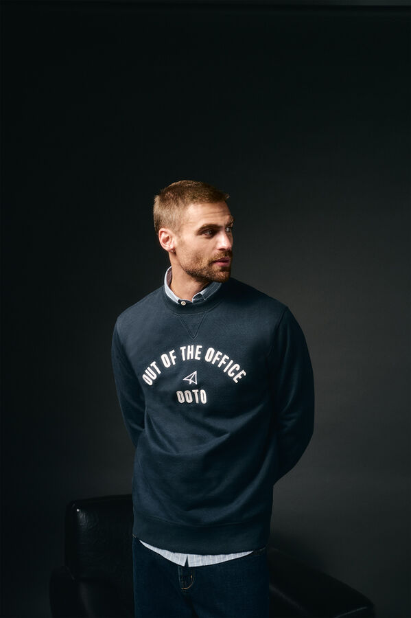 OOTO Sweatshirt box logo Navy