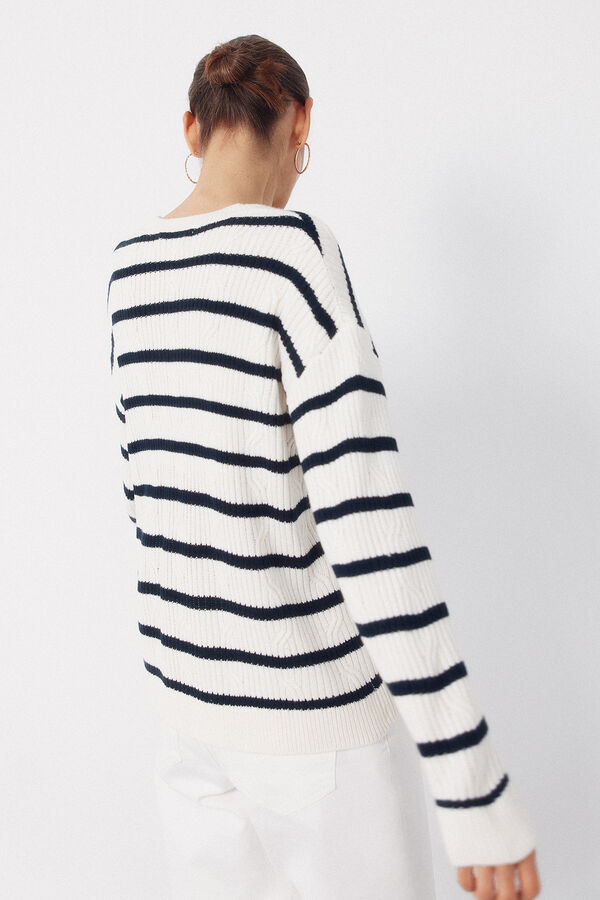 Cortefiel Jersey tacto suave Estampado blanco