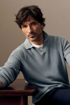 OOTO Jersey cuello polo punto perlado