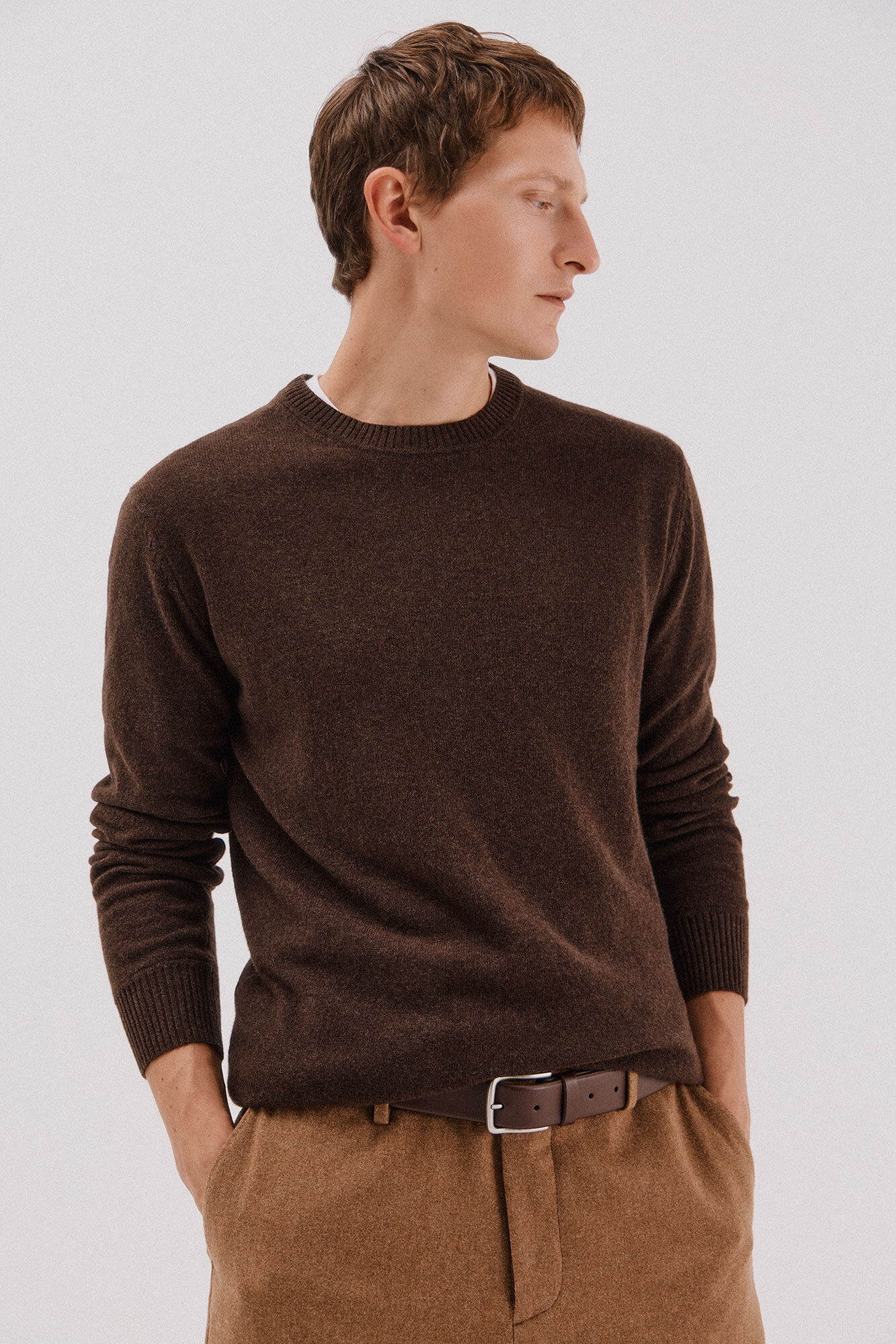 Cortefiel Jersey lana lambswool cuello redondo