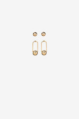 Vilanova Gold-tone earrings multipack Gold
