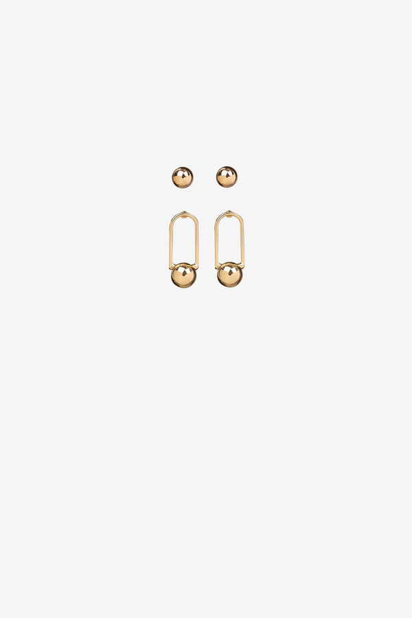 Vilanova Gold-tone earrings multipack Gold