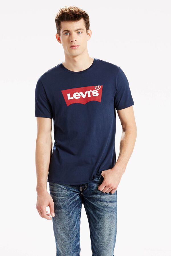 Cortefiel Camiseta Levi's® clásica logotipo en el centro Blue