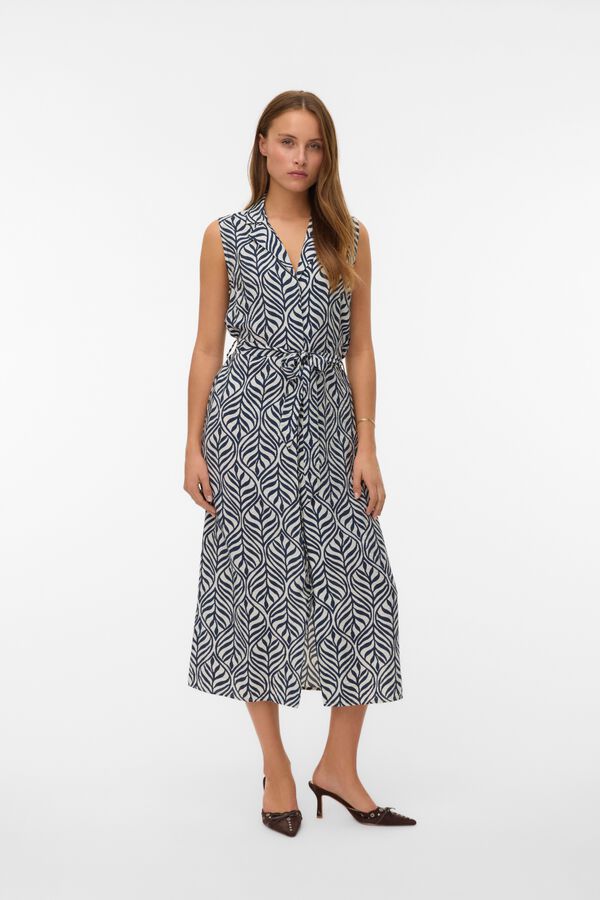 Vero Moda Vestido camisero sin mangas Multicolor