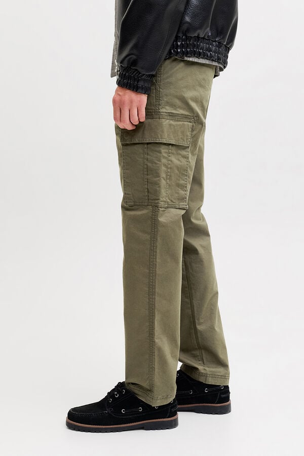 Jack & Jones Pantal&oacute;n cargo relaxed Verde oscuro
