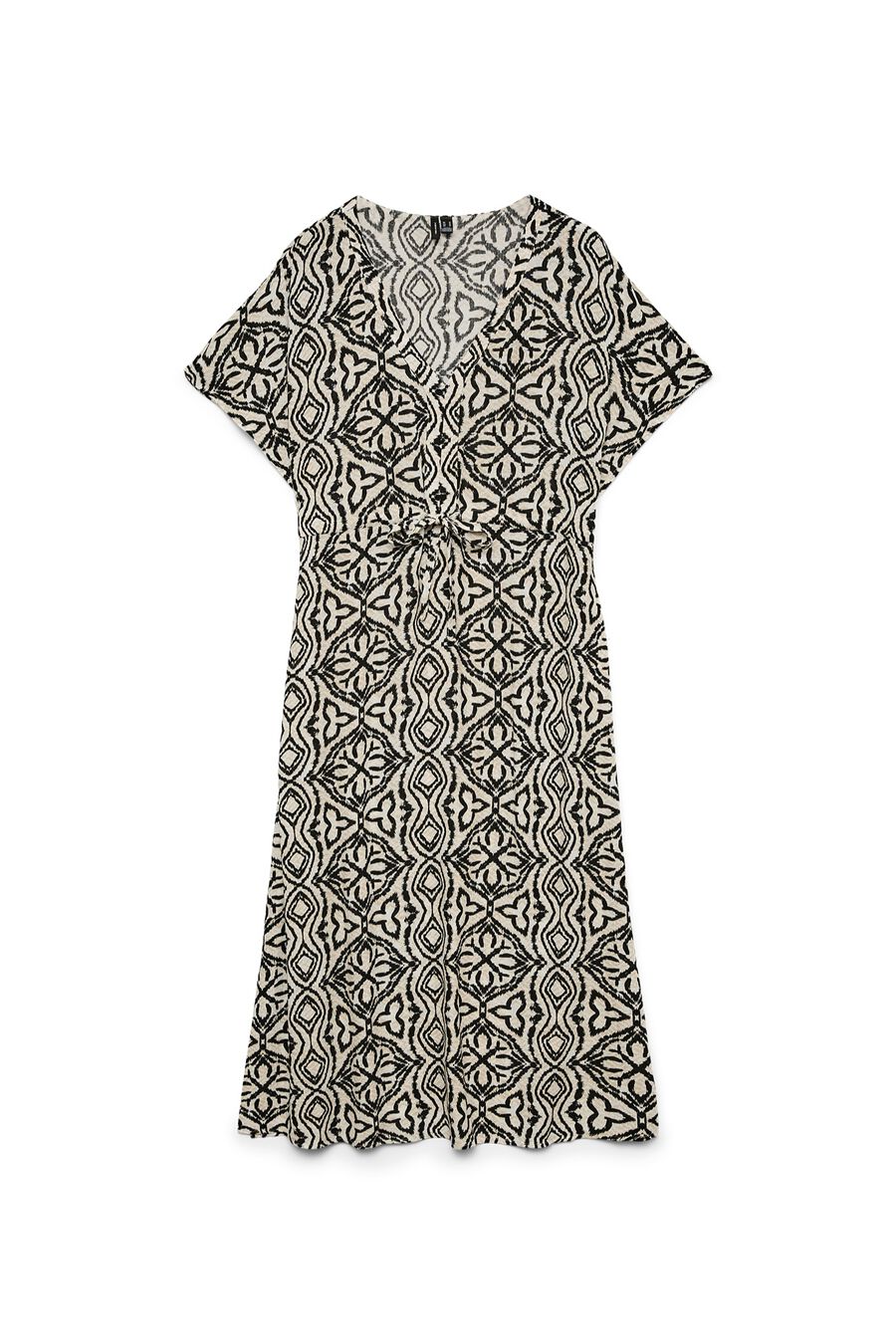 Vestido largo ajustable en la cintura