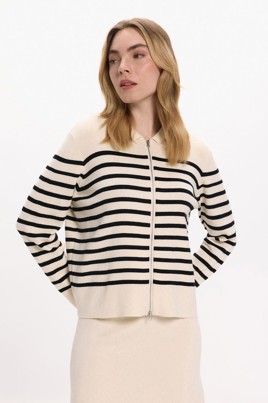 Chaqueta de punto con viscosa