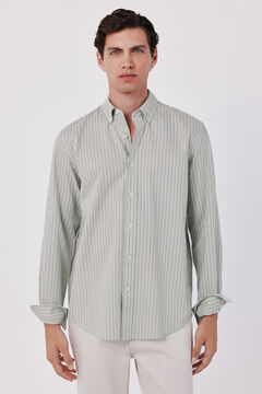 Cortefiel Camisa de riscas oxford leve