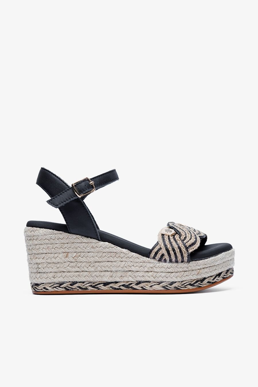 Sandalia cuña baja señora Garua Yute