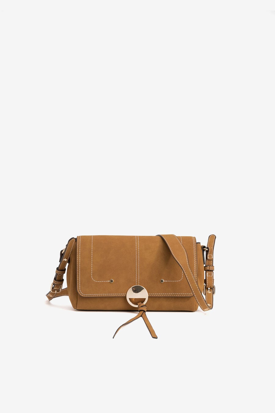 Bolso con Solapa Bordada
