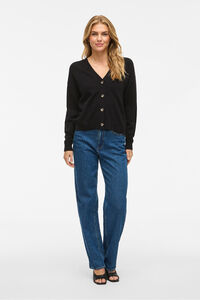 Vila Cárdigan de punto abotonado con viscosa