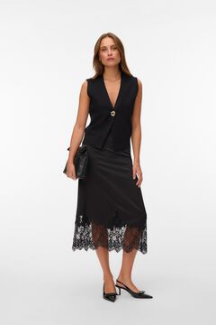 Vero Moda Chaleco de punto con bot&oacute;n joya