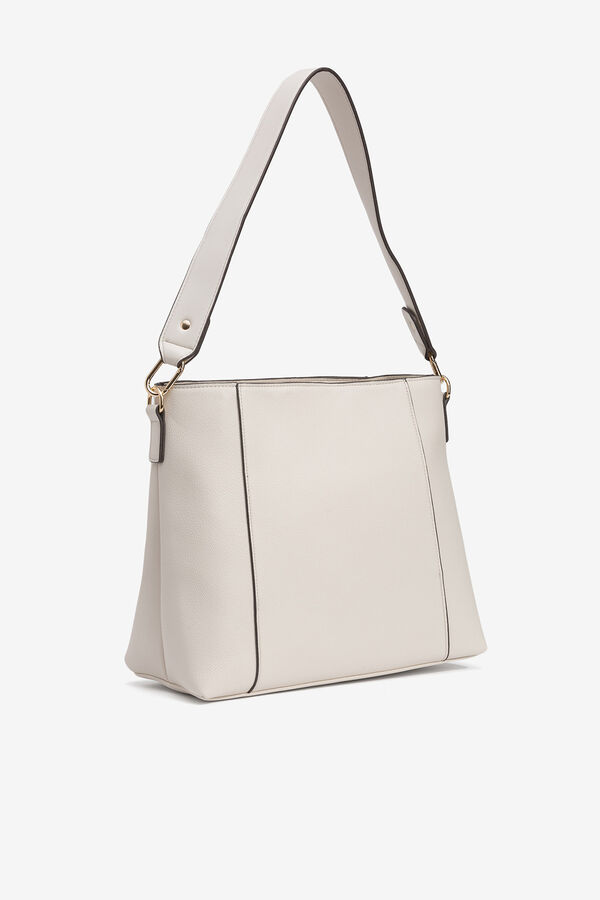 Vilanova Bolso de Hombro Efecto Piel Marfil
