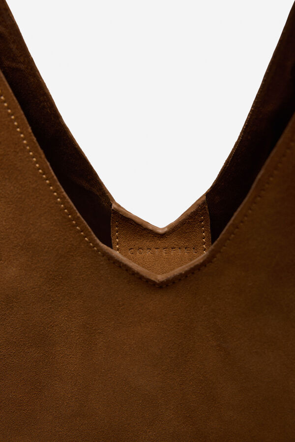 Cortefiel leather hobo bag Camel